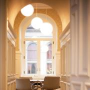 Fagerhult Globia pendel DALI glas Ø45cm 47W 3.000K