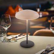 LED-bordlampe med batteri Brilo unplugged Caxa, beige/antracit