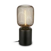 Bordlampe Rist, sort, højde 22 cm, metal