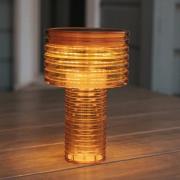 Newgarden LED-solcellelampe Ambar, orange, PMMA, IP44