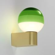 MARSET LED-væglampe Dipping Light A1, grøn/guld