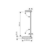 LED-skrivebordslampe MAULstudy, hvid, stål, 49 cm, E27