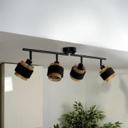 OSRAM loftlampe Decor Spot Hornet, 4 lyskilder, sort/guld