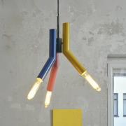 OSRAM hængelampe Decor Straw, 3 lyskilder, stål, farvet, E27