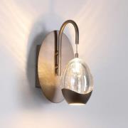LED-væglampe Seeds, cremefarvet, bredde 11 cm, glas/metal