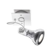 MARSET vægspot Atlas, 2.700 K, Ø 11 cm, transparent