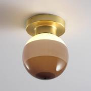 MARSET LED-væglampe Dipping Light A2, brun/messing