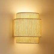 Lindby væglampe Anuva, naturfarvet, papir, højde 25 cm