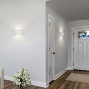 Helestra LED-væglampe VID, hvid, op/ned, IP65