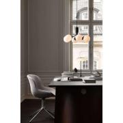 Nuura pendellampe Apiales 6, Ø 50 cm, sort/opal