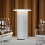 Fritz Hansen LED-batteridrevet bordlampe Solae, hvid, aluminium, IP44