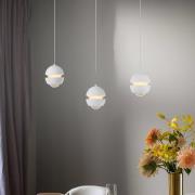 Schöner Wohnen LED-hængelampe Lini hvid, 3 lyskilder lang, 3.000 K