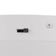 LED-loftlampe Keaton, lysegrå, Ø 40 cm, metal, CCT