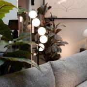 KARE Gulvlampe Scala Balls, sort, 160 cm, G9