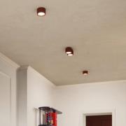 Loftlampe RIBLA, okker, Ø 10 cm, metal, GX53