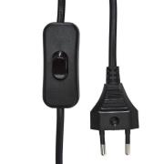 PR Home væglampe Wien, sort, højde 22 cm, GU10, stik