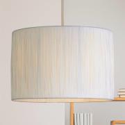 Hængelampe Morianna, hvid, bastvæv, Ø 30 cm, E27