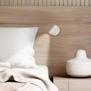 LED-væglampe Tara, hvid, Ø 9 cm, metal