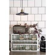 Globen Lighting pendellampe COBBLER, røggrå, Ø 25 cm