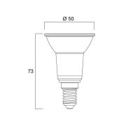 LED-pære RETRO, PAR16, E14, 3,6 W, 840, 345 lm, 36°