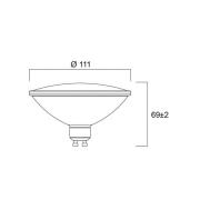 LED-pære RETRO, ES111, GU10 12 W 830 1150 lm dæmpbar 25°