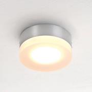 Bopp LED-loftlampe One, aluminiumsfarvet, Ø 9 cm, metal