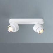 LED-spotlight BRUSH, hvid, 30 cm, 2 lyskilder, dæmpbar, 2.700 K