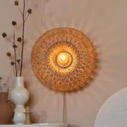 GOOD & MOJO væglampe Arizona, natur, Ø 50 cm bambus stik