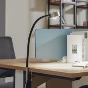 Lindby skrueklemme-lampe Jyla, nikkel mat, GX53, fleksibel arm