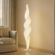 Lucande LED-gulvlampe Novelle, hvid, CCT, højde 137 cm