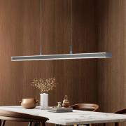 LED-hængelampe Valeno, grå, længde 115 cm, CCT, touchdimmer