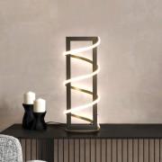 LED-bordlampe Gwen, sort, højde 45 cm, CCT, touchdæmper