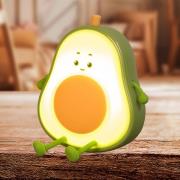 LED-batteridrevet bordlampe Bobi, grøn, højde 13 cm, silikone