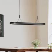 LED-hængelampe Mykty, sort, længde 120 cm, metal, 2 lyskilder.