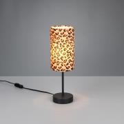 Bordlampe Pardina brun plettet/sort Højde 37 cm Metal