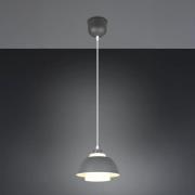 Hængelampe Tilos, antracit, Ø 23 cm, metal/glas, E27