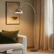 Lindby gulvlampe Tonka, krom, metal/marmor, 185 cm, E27