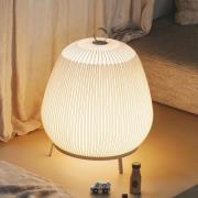 Vibia LED-gulvlampe KNIT, 55 x 45 cm, beige, tekstil