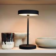 Dyberg Larsen LED-batteridrevet bordlampe Starlight, sort, metal
