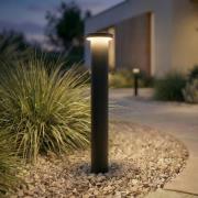 Lindby LED-gadelampe Cirel, højde 45 cm, sort, IP65