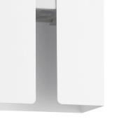 udendørs LED-væglampe Briscola, hvid, højde 20 cm, metal, CCT