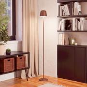 LED-terrassebelysning Mannera-L, rustfarvet, højde 140 cm