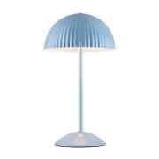 Bordlampe Zin, blå, jern, højde 35,5 cm, G9