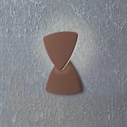 Udendørs LED-væglampe Pedersano rustfarvet Bredde 14 cm Trekant