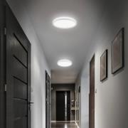 LED-loftlampe til badeværelset Slim Drip, hvid, Ø 29 cm, IP44