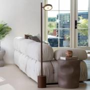 GOOD & MOJO LED-gulvlampe Okinawa, 1 lyskilde, brun, 146 cm, træ