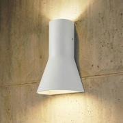 Lucande LED-udendørs væglampe Zephy, op/ned, grå, IP54, CCT