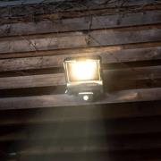 OSRAM udendørs spotlampe ENDURA FLOOD, grå, sensor 50 W 840 IP44