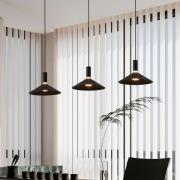 Smart-hængelampe Conomavilla-Z, sort 92 cm 3 lyskilder RGB