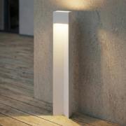 Lucande LED-gadelampe Kaholo, lysegrå, 90 cm, IP44